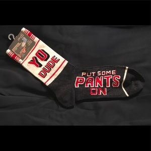 NWT Blue Q Men’s Yo Dude Put Some Pants On Socks OS